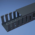 Panduit Base Wiring Duct, Type G, Wide Slot, Black, 1.5" x 2" x 1' (6-Pack) G1.5X2BL6